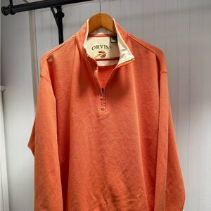 Orvis Men's Vibrant Orange Pullover XL